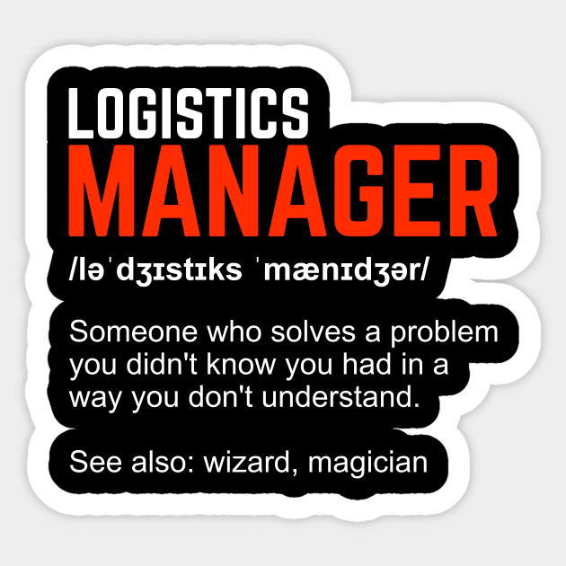 Funny Logistics Manager Gift Sticker by Dolde08